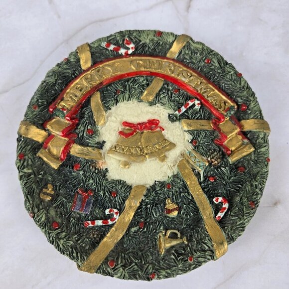 Resin Miniature Christmas Themed Tea Set Santa and Elves Lots of Details - Picture 5 of 9